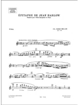 Epitaphe Harlow Op164 - Ch Koechlin - Partition